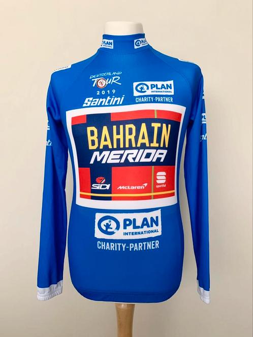 Bahrain Merida 2019 Deutschland Tour Mountains Jersey Nibali, Sport en Fitness, Wielrennen, Gebruikt, Kleding