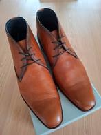 Bruine herenschoenen bruin Manfield 43, Ophalen of Verzenden, Zo goed als nieuw, Bruin