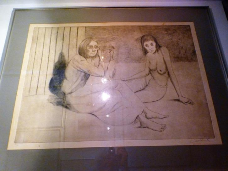 Roland Devolder - grote ets - get+nr - kader Schleiper, Antiek en Kunst, Kunst | Etsen en Gravures, Ophalen of Verzenden