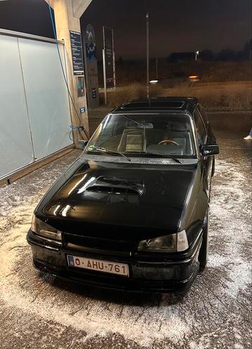 Opel Kadett E V6 250 pk niet zomaar een auto, Zwart, Kadett, Zwart, Leder