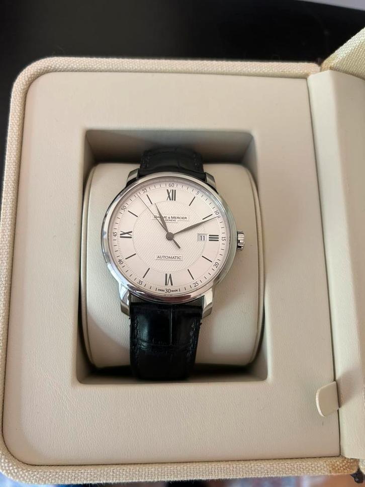Baume & Mercier Classima Executive Automaat 42 mm met doos, Handtassen en Accessoires, Horloges | Heren, Gebruikt, Polshorloge