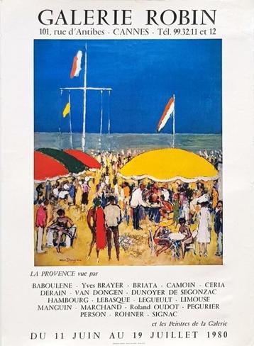 Affiche Robin Provence de la galerie Van Dongen