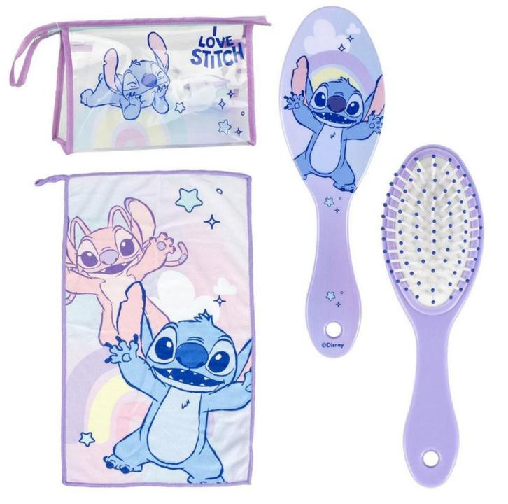 Stitch Toilettas Gevuld - 3 Delig - Disney, Handtassen en Accessoires, Toilettassen, Nieuw, Meisje, Roze, Ophalen of Verzenden
