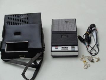  Cassette Recorder PHILIPS Type EL 3302 A uit 1968 met Etui  beschikbaar voor biedingen