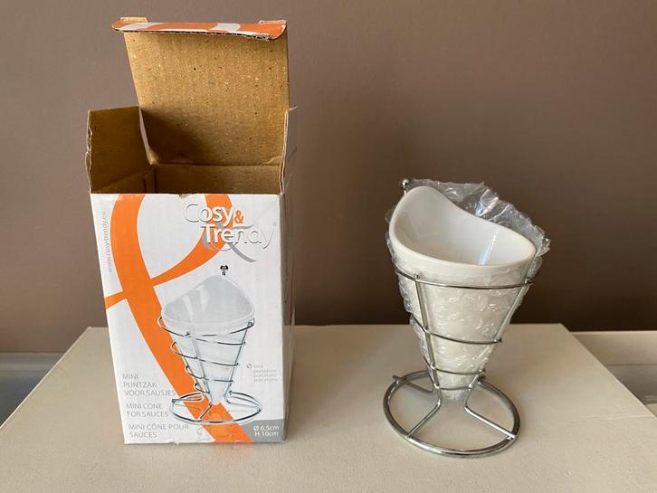 Cosy en Trendy mini frietzakhouder 8st - NIEUW, Huis en Inrichting, Keuken | Servies, Nieuw, Ophalen of Verzenden