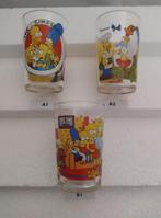 Belle collection de 3x Verres à boire Les Simpsons - Bon éta, Collections, Comme neuf, Enlèvement ou Envoi, Verre à soda