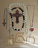 HALS KETTINGEN + KRUIS, Ophalen, Nieuw, Met strass