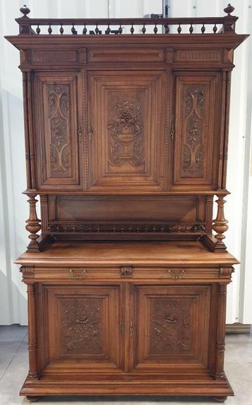 Ancien cabinet français Henry Deux du XIXe siècle. Livraison, Enlèvement