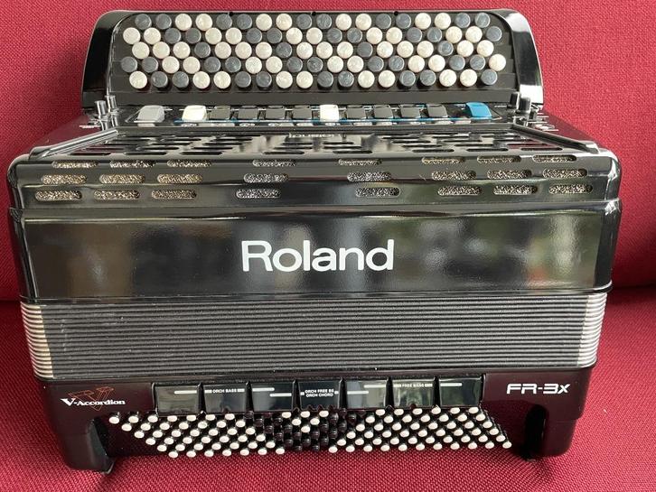 Mooie digitale Roland FR-3XB knopaccordeon . DO1 en DO3., Muziek en Instrumenten, Accordeons, Zo goed als nieuw, Knopaccordeon