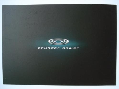 Thunder Power EV/TP 2015 Brochure Catalogue Prospekt, Boeken, Auto's | Folders en Tijdschriften, Zo goed als nieuw, Overige merken
