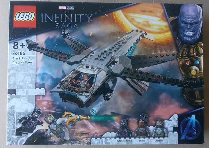 76186 Lego Disney Marvel Black Panther Dragon Flyer, Kinderen en Baby's, Speelgoed | Duplo en Lego, Nieuw, Lego, Complete set