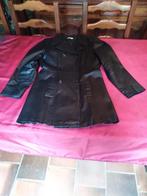 Manteau noir en cuir taille 38, Vêtements | Femmes, Vestes | Hiver, Comme neuf, Noir, Taille 38/40 (M), Enlèvement ou Envoi