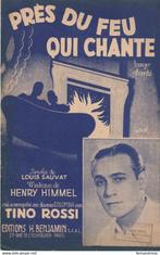 PRES DU FEU QUI CHANTE TINO ROSSI TANGO CHANTE PARTITION MUS, Ophalen of Verzenden, Gebruikt, Artiest of Componist