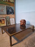 Hollywood Regency salontafel/koffietafel, Huis en Inrichting, Tafels | Salontafels, Ophalen, Glas