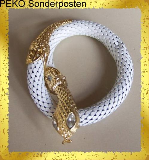 bracelet tête de serpent, Bijoux, Sacs & Beauté, Bracelets, Neuf, Blanc, Avec strass, Envoi