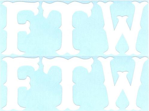 FTW sticker set #3, Motoren, Accessoires | Stickers, Verzenden