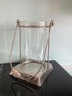 Windlicht / lantaarn metaal en glas. 036/A., Ophalen, Metaal