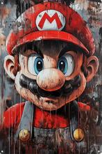 Reclamebord vintage Super Mario Bros - mancave poolhouse new, Ophalen of Verzenden, Nieuw, Reclamebord