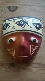 Oud Peruaans kleimasker in uitstekende staat, Ophalen