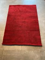 Tapis rouge longs poils 194 x 134, Comme neuf, 100 à 150 cm, Rectangulaire, Enlèvement