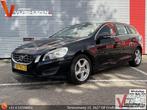 Volvo V60 2.4 D5 Momentum | Leder | Cruise | Climate | Navi, Auto's, Volvo, 129 g/km, Zwart, Startonderbreker, Te koop