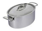 De Buyer Ovale Kookpan 30cm +deksel | Reeks Affinity | Nieuw, Kookpan of Snelkookpan, Inox, Nieuw, Ophalen of Verzenden