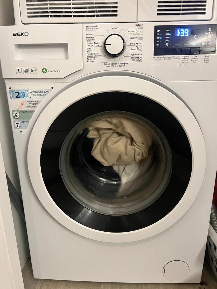 Beko 7kg Washing Machine – A+++ Energy Class, Elektronische apparatuur, Wasmachines, Gebruikt, Voorlader, 6 tot 8 kg, 85 tot 90 cm