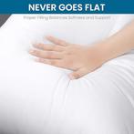 Zijslaapkussen 40 x 145 cm Zwangerschapskussen GRATIS LEV, -, Verzenden, Wit, -