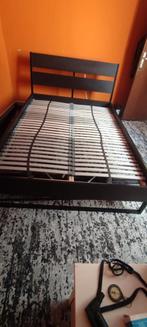 IKEA Bed 140x200, Ophalen, Gebruikt, Bruin, Tweepersoons