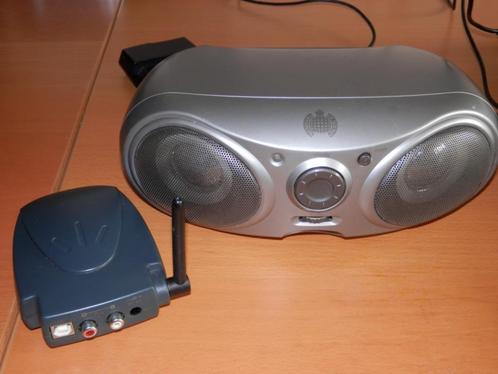 Ministry of Sound draagbaar draadloos luidsprekersysteem, Telecommunicatie, Mobiele telefoons | Oordopjes, Gebruikt, Ophalen of Verzenden