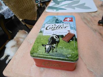 blikken doos "cailler" a piece of switserland beschikbaar voor biedingen