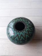 Bolle vaas, Ophalen, Blauw, Aardewerk of Porselein, Zo goed als nieuw