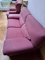 zetel en sofa, Huis en Inrichting, Zetels | Zetels, Ophalen, Hout, Gebruikt, 75 tot 100 cm