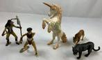 Schleich Bayala figuren partij 5 stuks krijgers met dieren, Verzamelen, Verzenden, Zo goed als nieuw