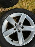 Audi velgen 16 inch met winterbanden maar zijn versleten, Ophalen, Gebruikt, Velg(en), 16 inch
