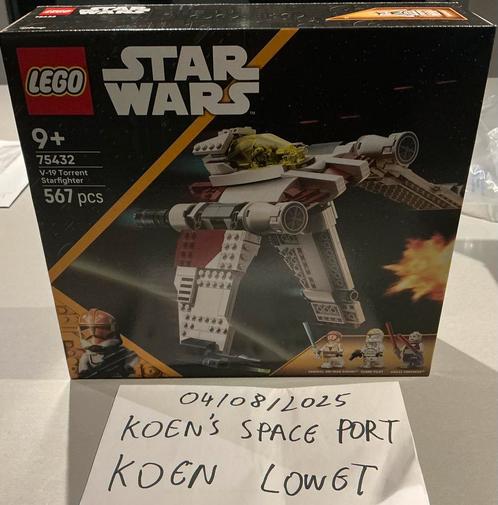 Lego Star Wars 75432 V-19 Torrent starfighter, Kinderen en Baby's, Speelgoed | Duplo en Lego, Nieuw, Lego, Complete set, Ophalen of Verzenden