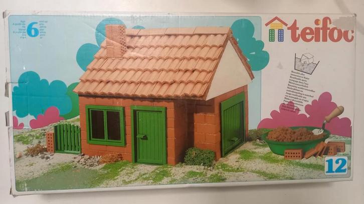 Vintage Teifoc 12 huis, Kinderen en Baby's, Speelgoed | Bouwstenen, Zo goed als nieuw, Ophalen of Verzenden