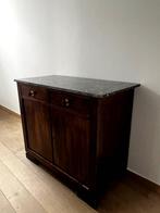 GRATIS lage kast dressoir in hout en natuursteenblad, Ophalen, Overige materialen, Gebruikt, 50 tot 100 cm