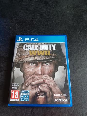 Call of Duty : WWII (PS4), Online, Enlèvement ou Envoi, À partir de 18 ans, Comme neuf