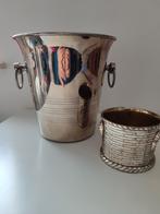 Champagnekoeler Franse ijsemmer wijnkoeler verzilverd Inox, Ophalen of Verzenden