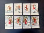 8 Coloprint Sinterklaas/Kerstman, Verzamelen, Postkaarten | Themakaarten, Ophalen of Verzenden