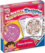 Dora mandala designer 5+  Happy Birthday NIEUWSTAAT, Enlèvement ou Envoi, Comme neuf, Crayon ou Feutre