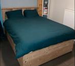 Steigerhouten bed 140x200 cm, Ophalen, Steigerhout, 140 cm, Zo goed als nieuw