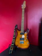 Elektrische morgan gitaar + marshall lampen versterker, Muziek en Instrumenten, Met versterker, Zo goed als nieuw, Solid body