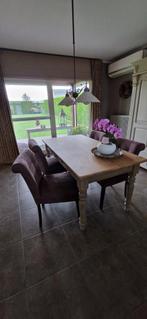 4 stevige stoelen in alcantare, Ophalen, Overige materialen, Bruin, Vier