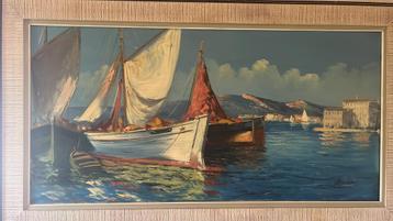Schilderij Havenzicht Malta beschikbaar voor biedingen