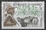 Dahomey 1963 - Yvert 181 - Lokale types - Peuhl (ST), Postzegels en Munten, Verzenden, Gestempeld
