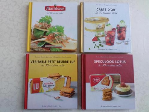 Set van 4 kookboeken Maredsous Carte d'Or Lotus Lu Recepten, Boeken, Kookboeken, Gelezen, Voorgerechten en Soepen, Hoofdgerechten