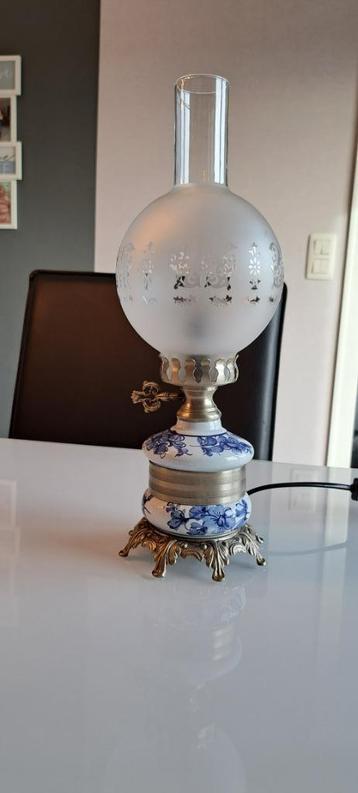 lampe vintage, Moins de 50 cm, Enlèvement, Utilisé, Métal