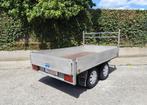 Plateau dubbelas 750kg 158x260cm, Ophalen, Zo goed als nieuw